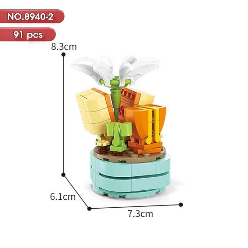 Educational Blocks Lego Compatible Floral Bonsai Kit Kids - ToylandEU