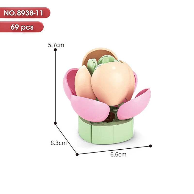 Educational Blocks Lego Compatible Floral Bonsai Kit Kids - ToylandEU