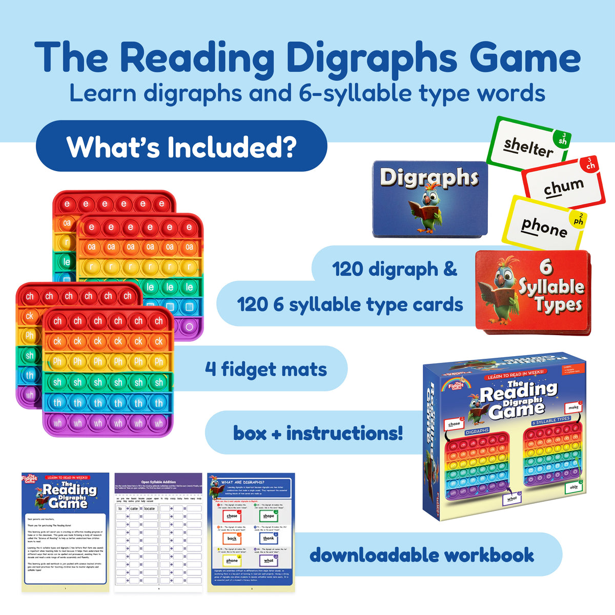 Educational Board Game | Progressive Reading | Toylandeu™