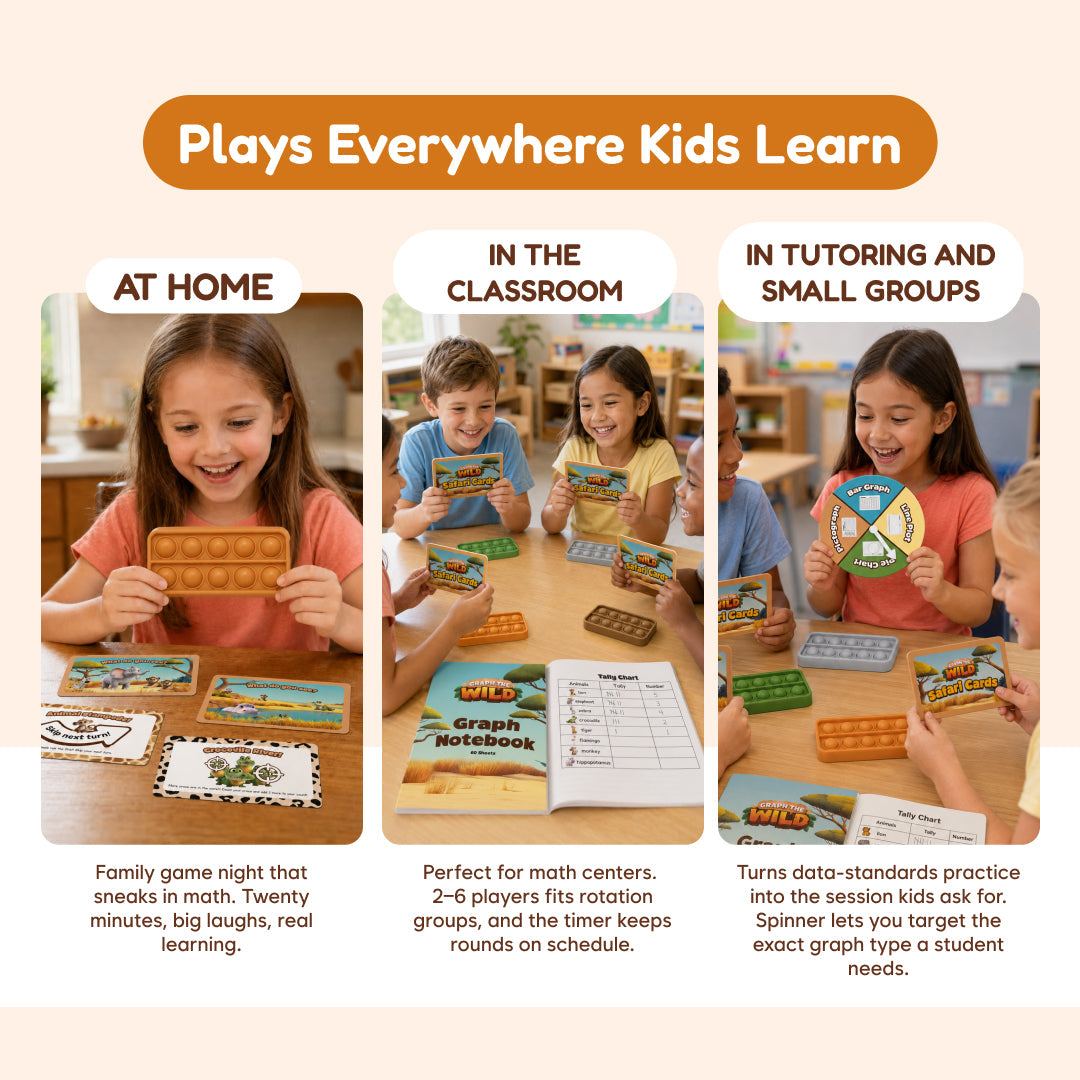 Educational Board Game | Tally Charts & Graphs | Toylandeu™