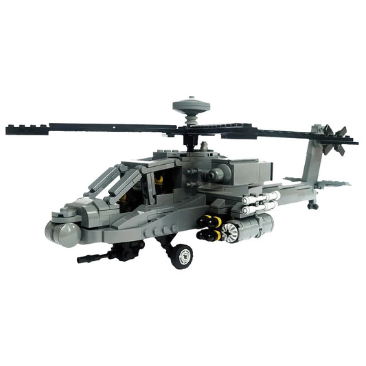 Educational Building Block Set AH64D Apache Longbow Military Helicopter DIY Brick Kit For Kids Birthday Gift - ToylandEU