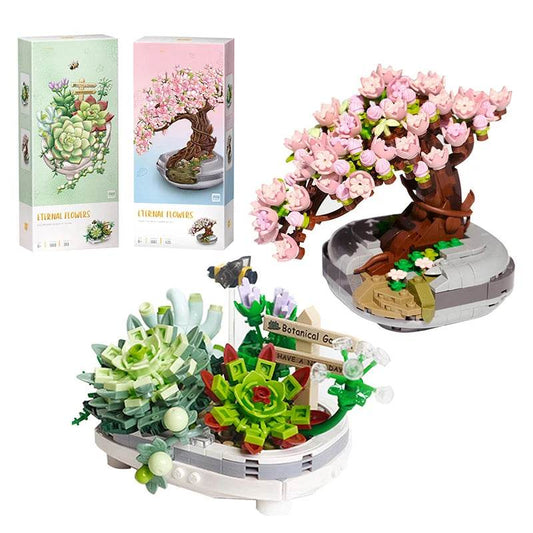 Educational Building Block Set Cherry Blossom Bouquet Gift - ToylandEU