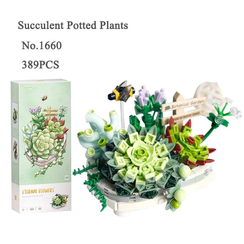 Educational Building Block Set Cherry Blossom Bouquet Gift - ToylandEU