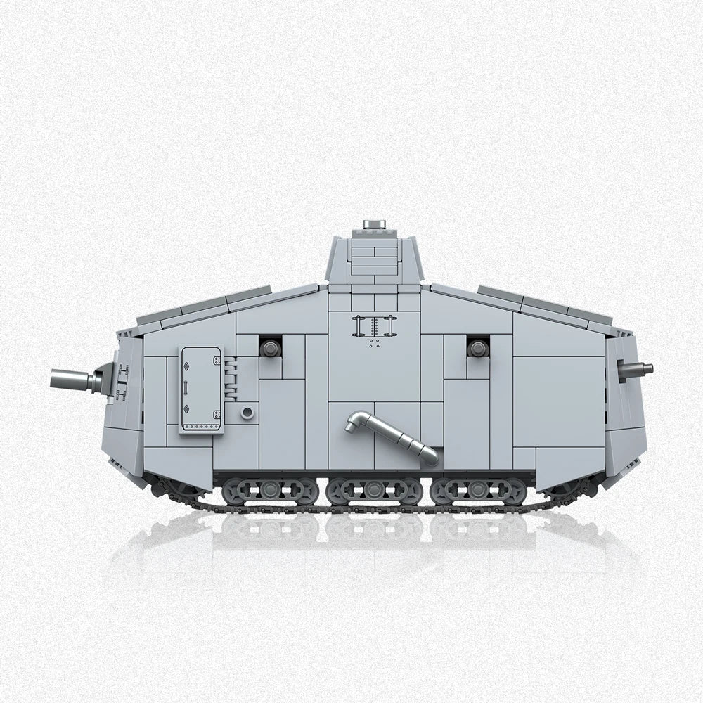 Educational Building Block Set World War I Heavy Tank Mk V A7V Model Lego Compatible For Children - ToylandEU