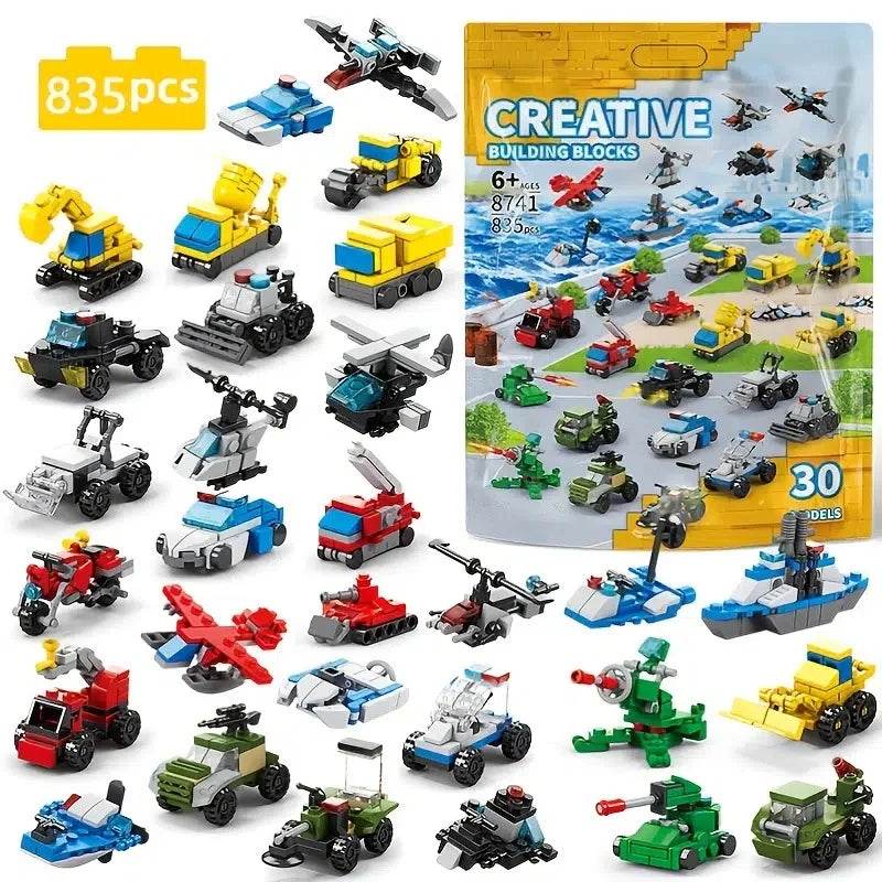 Educational Building Blocks 835 Pieces 30 Styles For Kids - ToylandEU