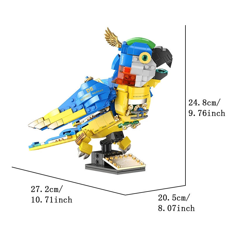 Educational Building Blocks Biomimetic Mechanical Biology DaVinci Animal Model For Kids - ToylandEU