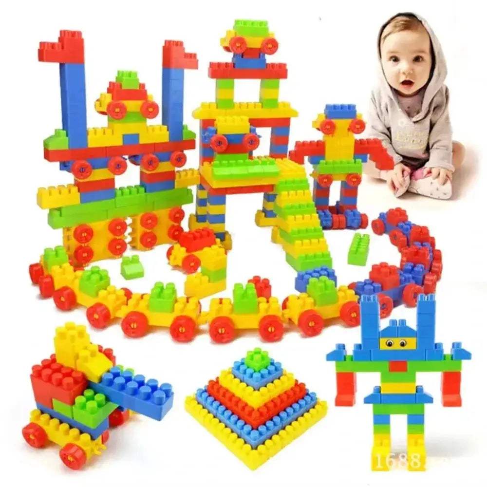 Educational Building Blocks For Kids Large Particle Set - ToylandEU