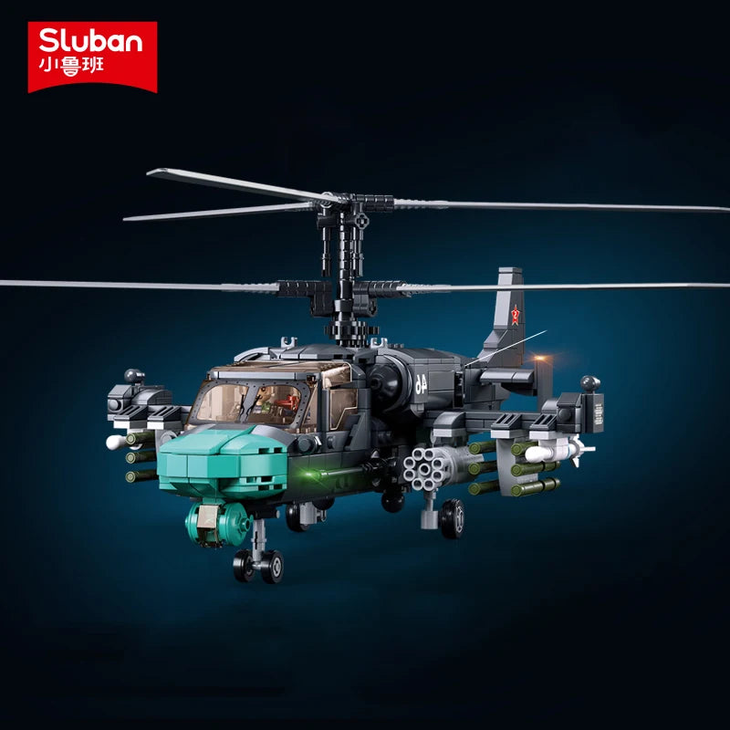 Educational Building Blocks Kamov Ka 52 Alligator Helicopter Model Lego Compatible For Kids - ToylandEU