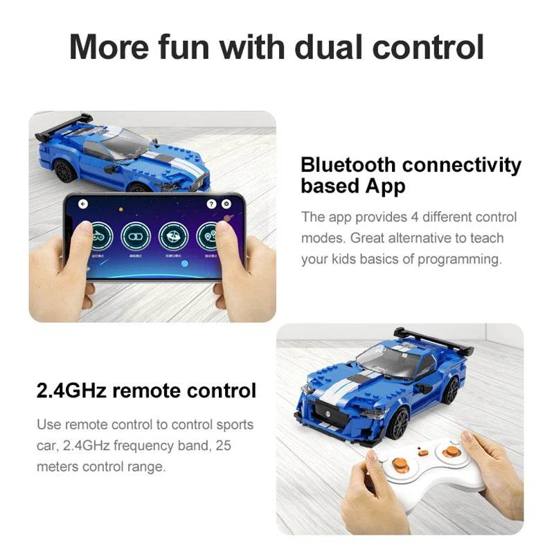 Educational Building Blocks RC Racing Car With App For Kids - ToylandEU