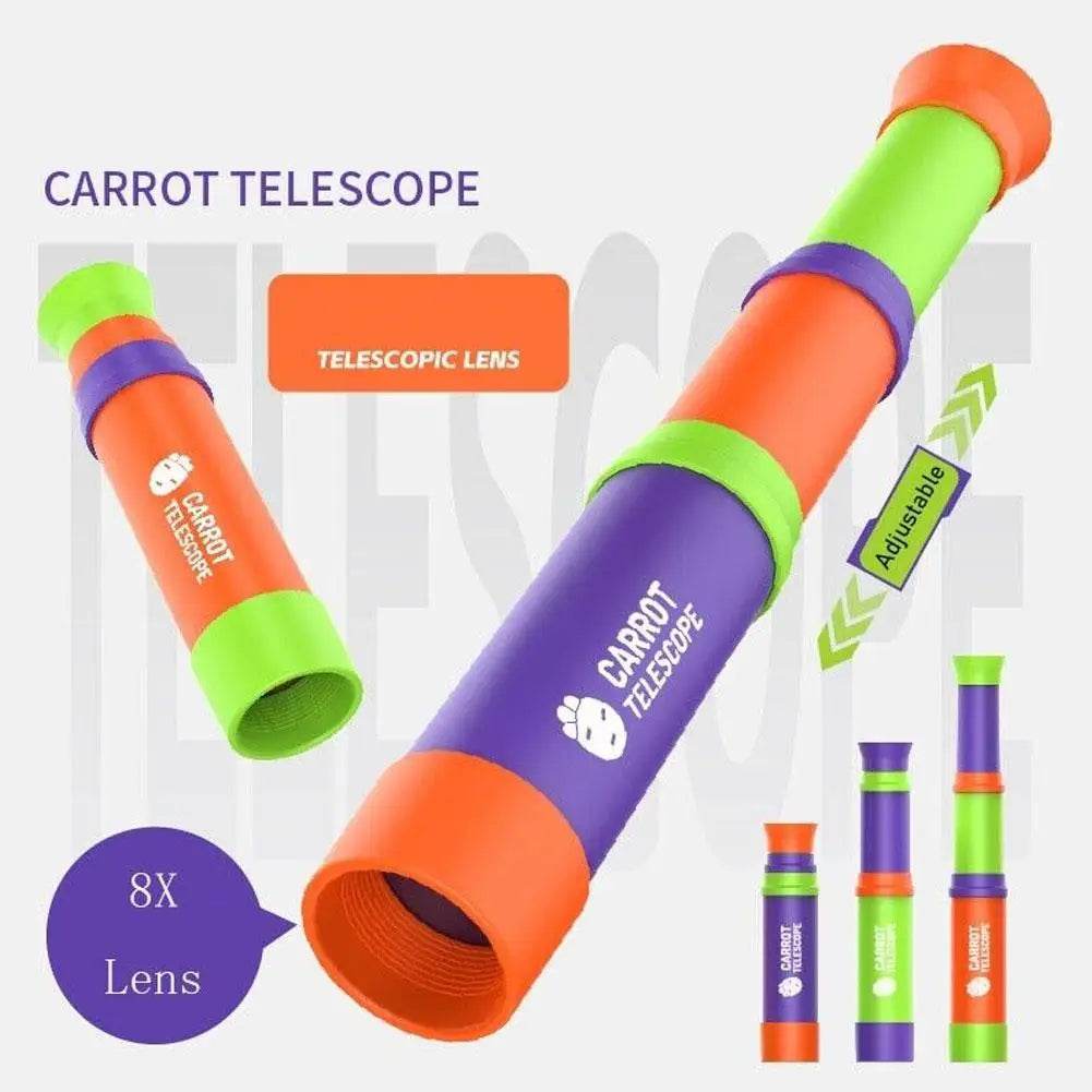 Educational Carrot Telescope 8x 3D Printed Gift For Kids - ToylandEU