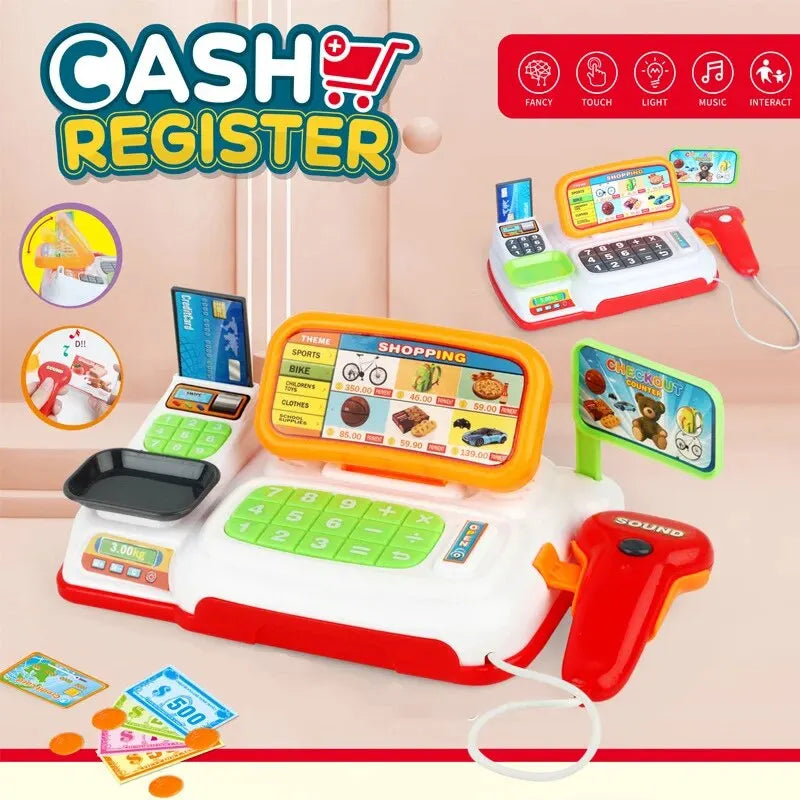 Educational Cartoon Cash Register Toy With Electric Lighting And Realistic Sound For Kids 6 To 12 - ToylandEU