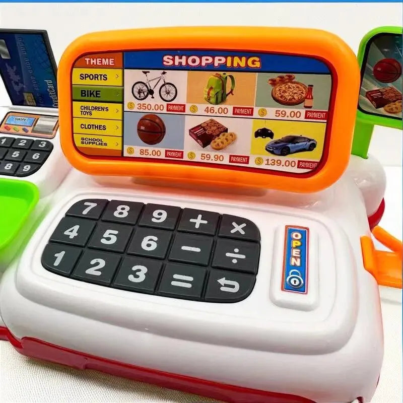 Educational Cartoon Cash Register Toy With Electric Lighting And Realistic Sound For Kids 6 To 12 - ToylandEU