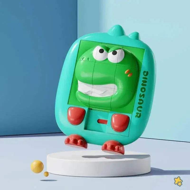 Educational Cartoon Dinosaur Slide Puzzle Game for Children Aged 6 to 12 Years - ToylandEU