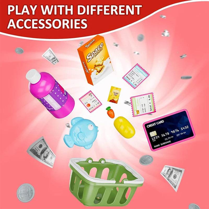 Educational Cash Register Playset With Real Calculator For Preschoolers Ages 3 To 6 Gift - ToylandEU