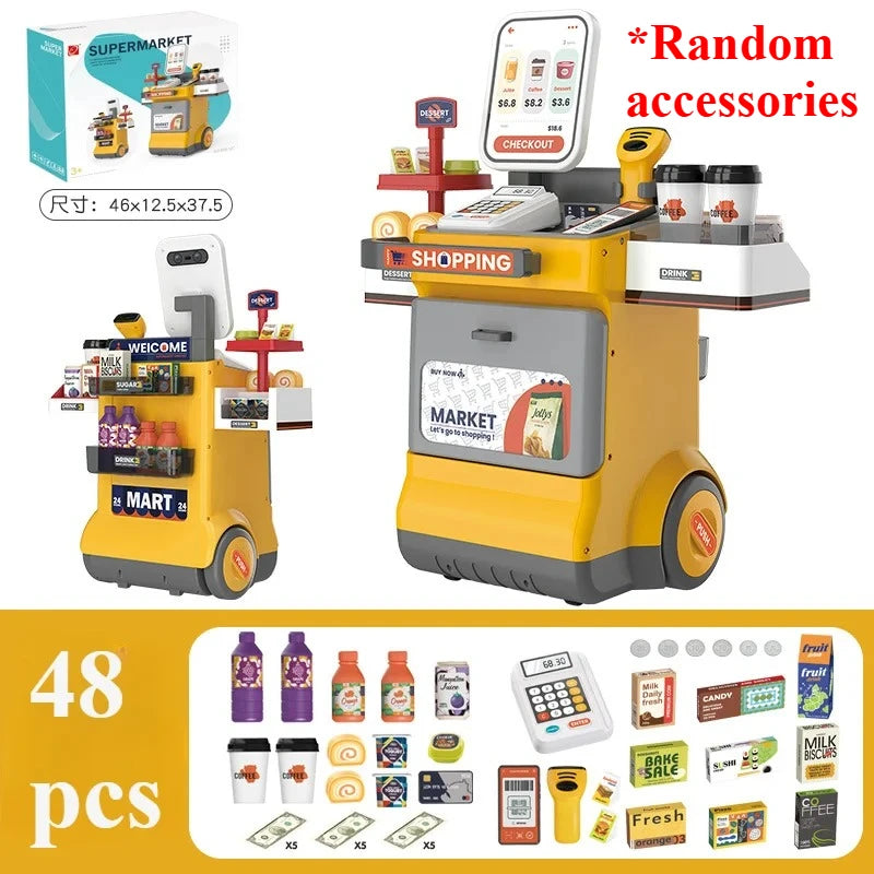 Educational Cash Register Playset With Scanner And Card Reader And Money Calculator For Kids - ToylandEU