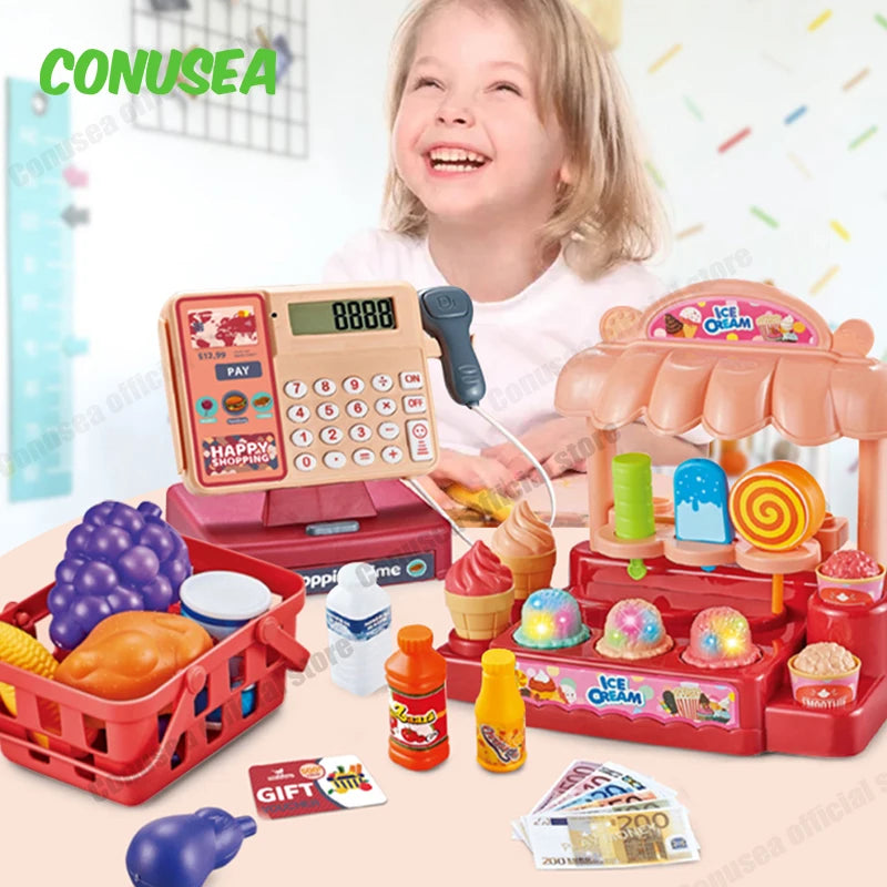 Educational Cash Register Toy Multicolor ABS Safe Plastic Role Play For Kids Ages 3 To 6 - ToylandEU