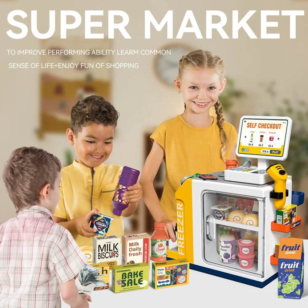 Educational Cash Register Toy Set With Scanner And Coffee Machine For Ages 3 And Up - ToylandEU