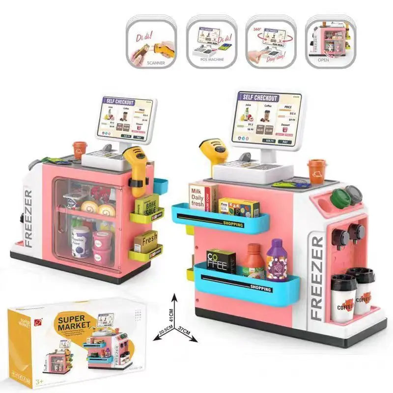 Educational Cash Register Toy Set With Scanner And Coffee Machine For Ages 3 And Up - ToylandEU