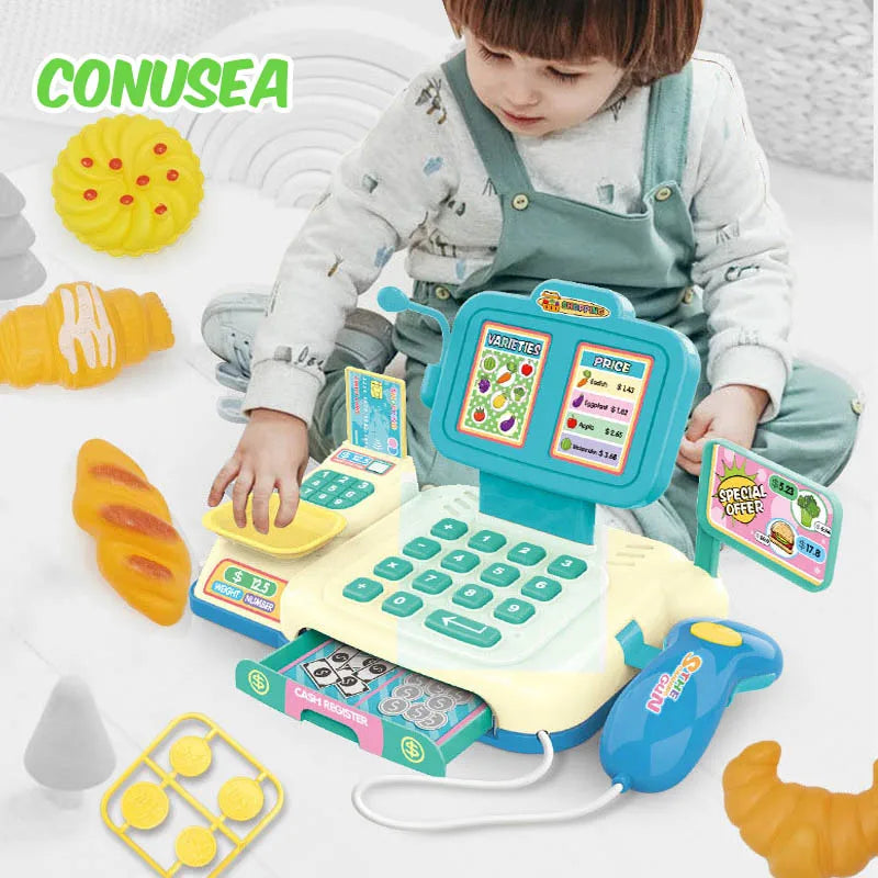 Educational Cash Register Toy With Calculator Lights And Sounds For Kids Ages 3 And Up - ToylandEU