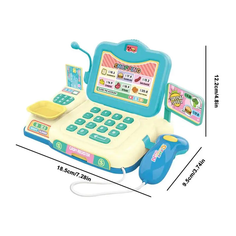 Educational Cash Register Toy With Calculator Lights And Sounds For Kids Ages 3 And Up - ToylandEU