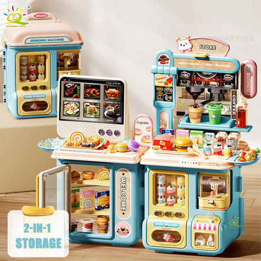 Educational Cash Register Toy With Realistic Simulated Coffee Machine Feature Battery Operated For Kids And Girls - ToylandEU