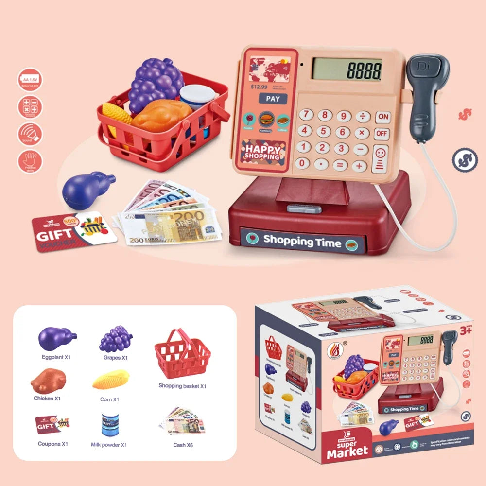 Educational Cash Register Toy With Simulation Supermarket Role Play For Girls And Boys - ToylandEU