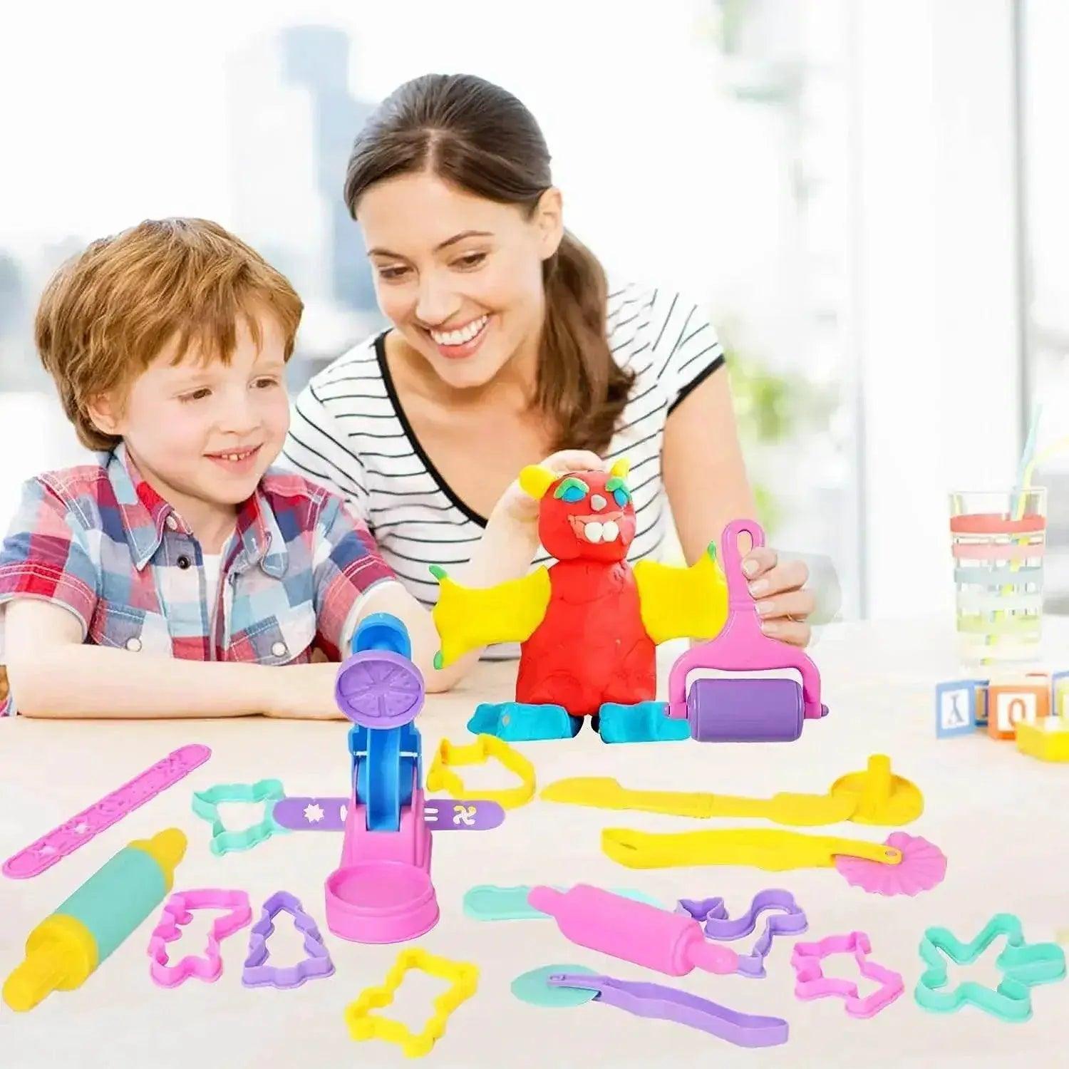  Educational Children's Plasticine Modeling Clay Tool Kit - Creative  -  ToylandEU™