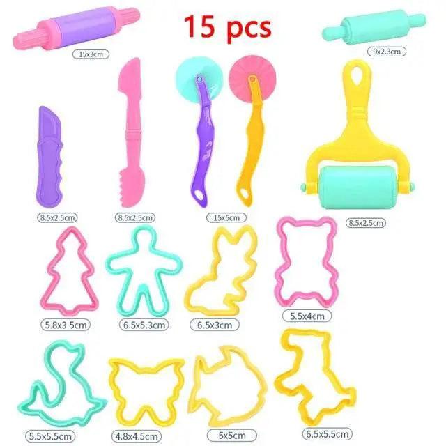  Educational Children's Plasticine Modeling Clay Tool Kit - Creative  -  ToylandEU™