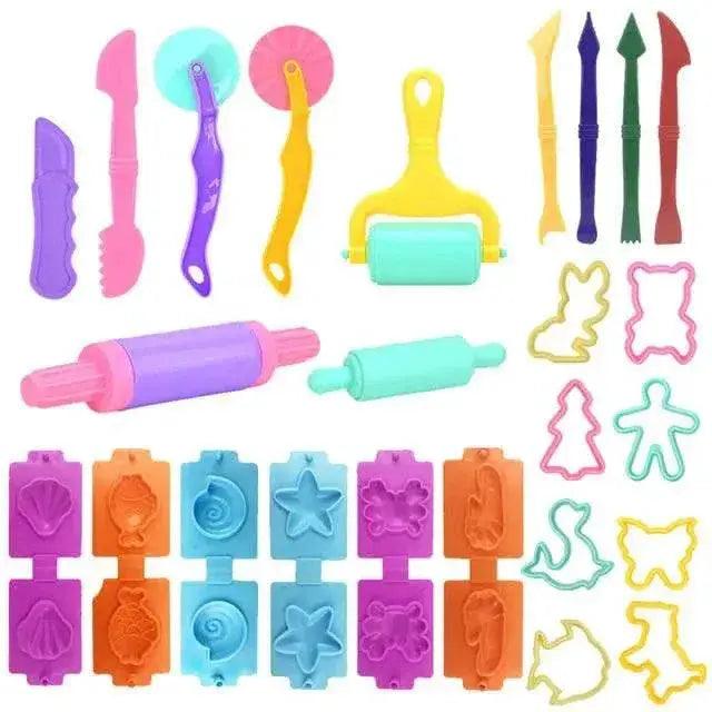  Educational Children's Plasticine Modeling Clay Tool Kit - Creative  -  ToylandEU™