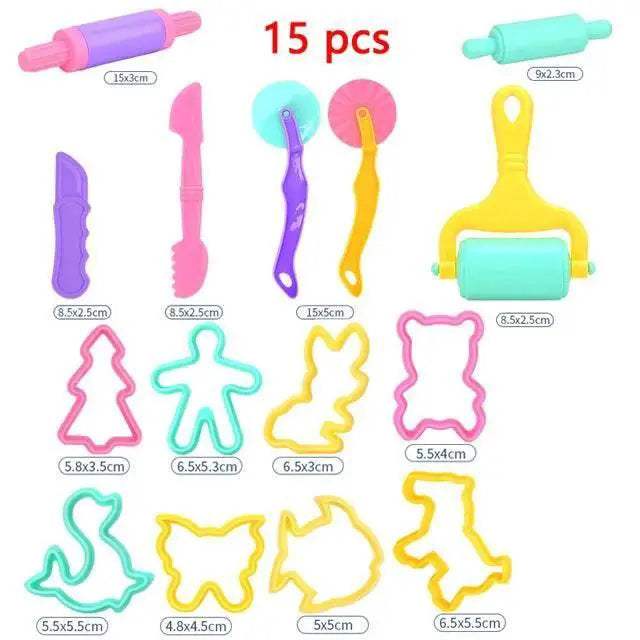  Educational Children's Plasticine Modeling Clay Tool Kit - Creative  -  ToylandEU™