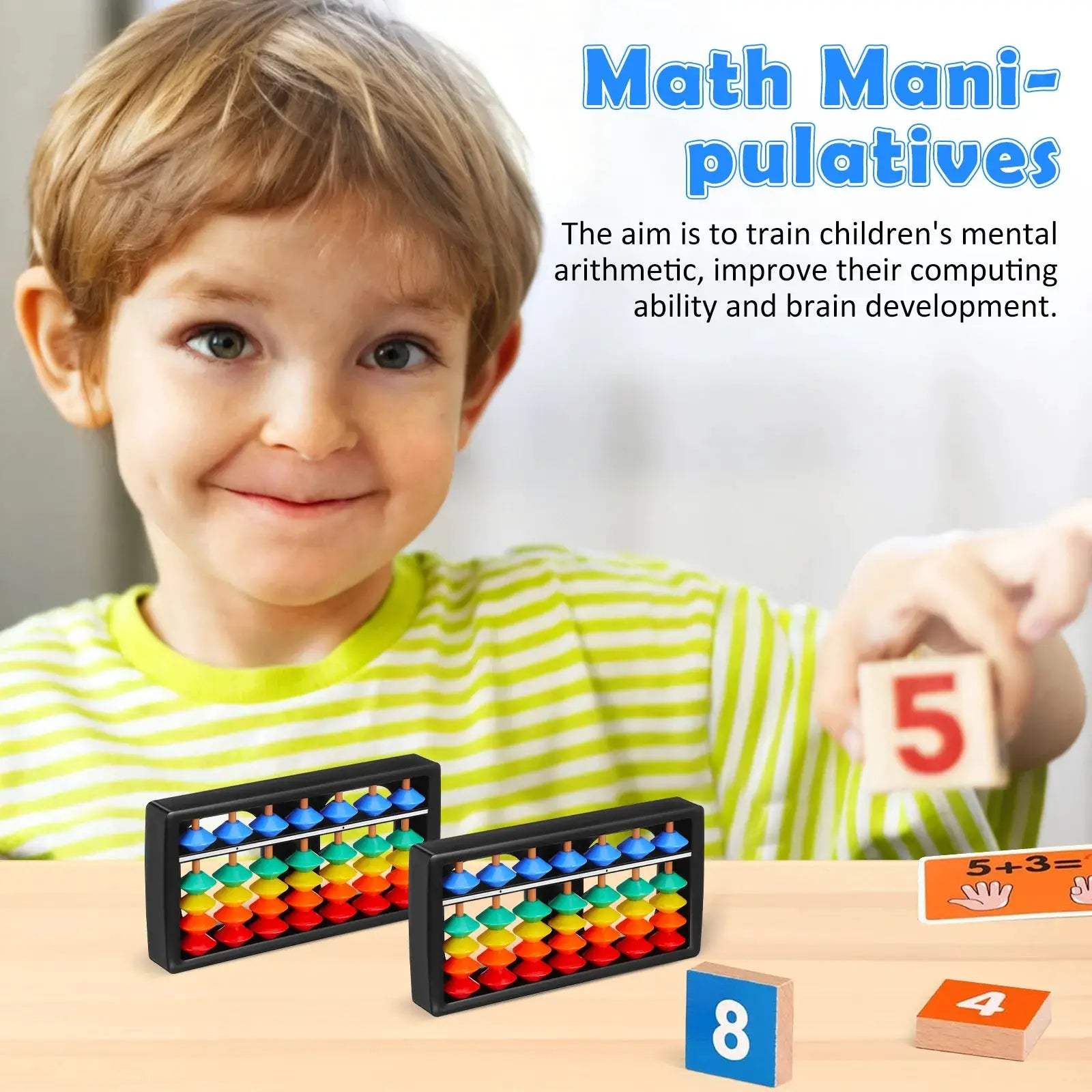 Educational Colorful Beads Abacus Montessori Learning Toy - ToylandEU