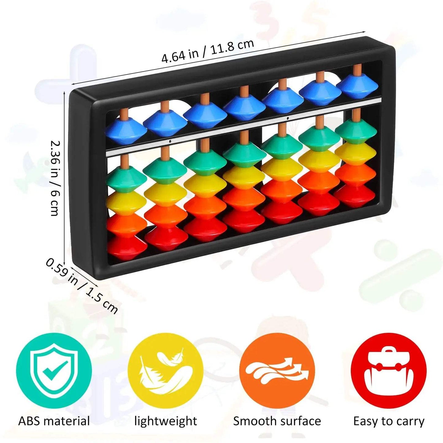 Educational Colorful Beads Abacus Montessori Learning Toy - ToylandEU