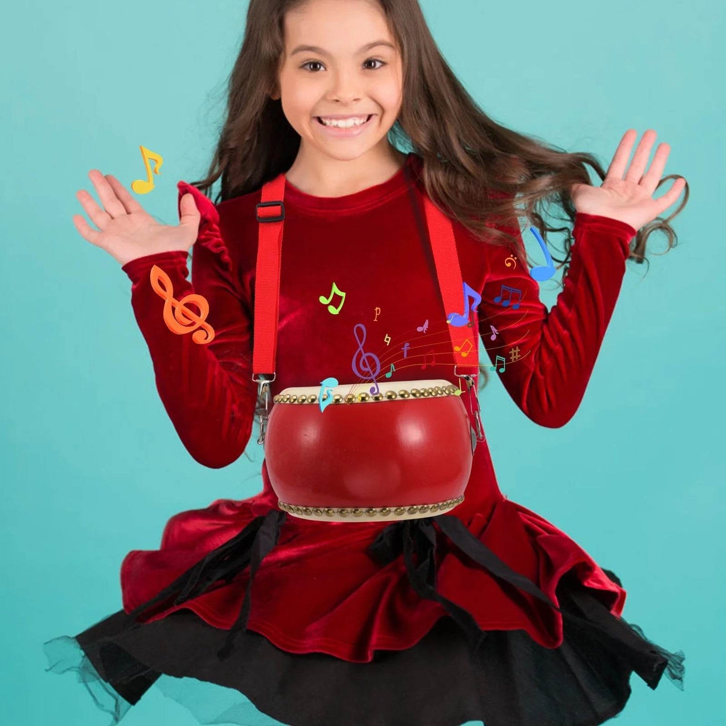 Educational Cowhide Drum Set for Kids - Enhance Rhythm & Music Skills - ToylandEU