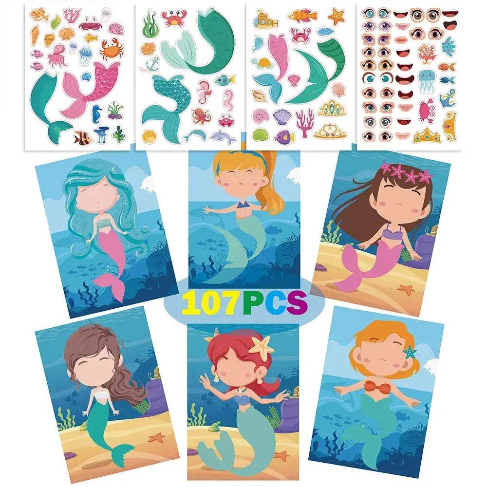 Educational DIY Kids Sticker Pack Animal Dinosaur Stickers - ToylandEU