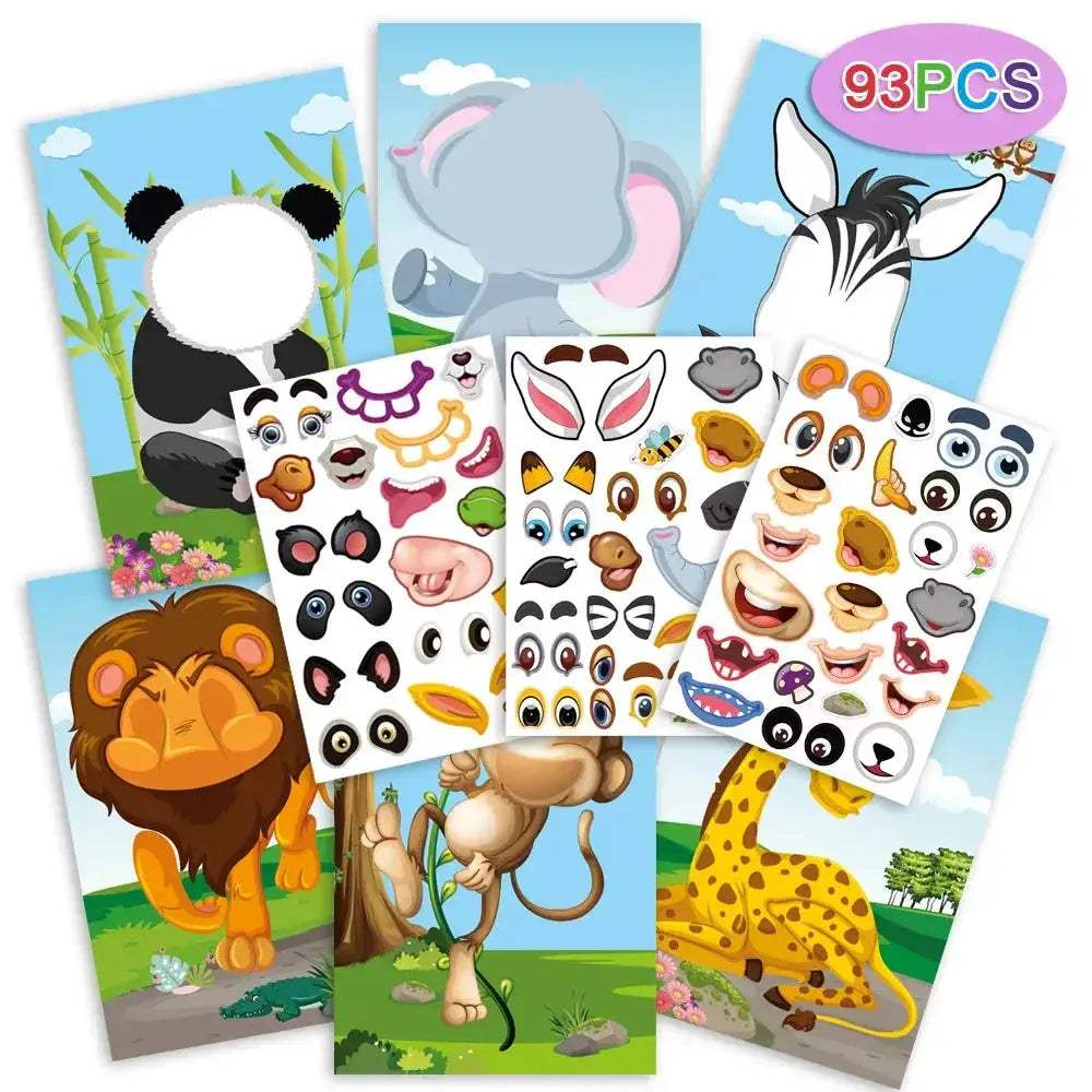 Educational DIY Kids Sticker Pack Animal Dinosaur Stickers - ToylandEU