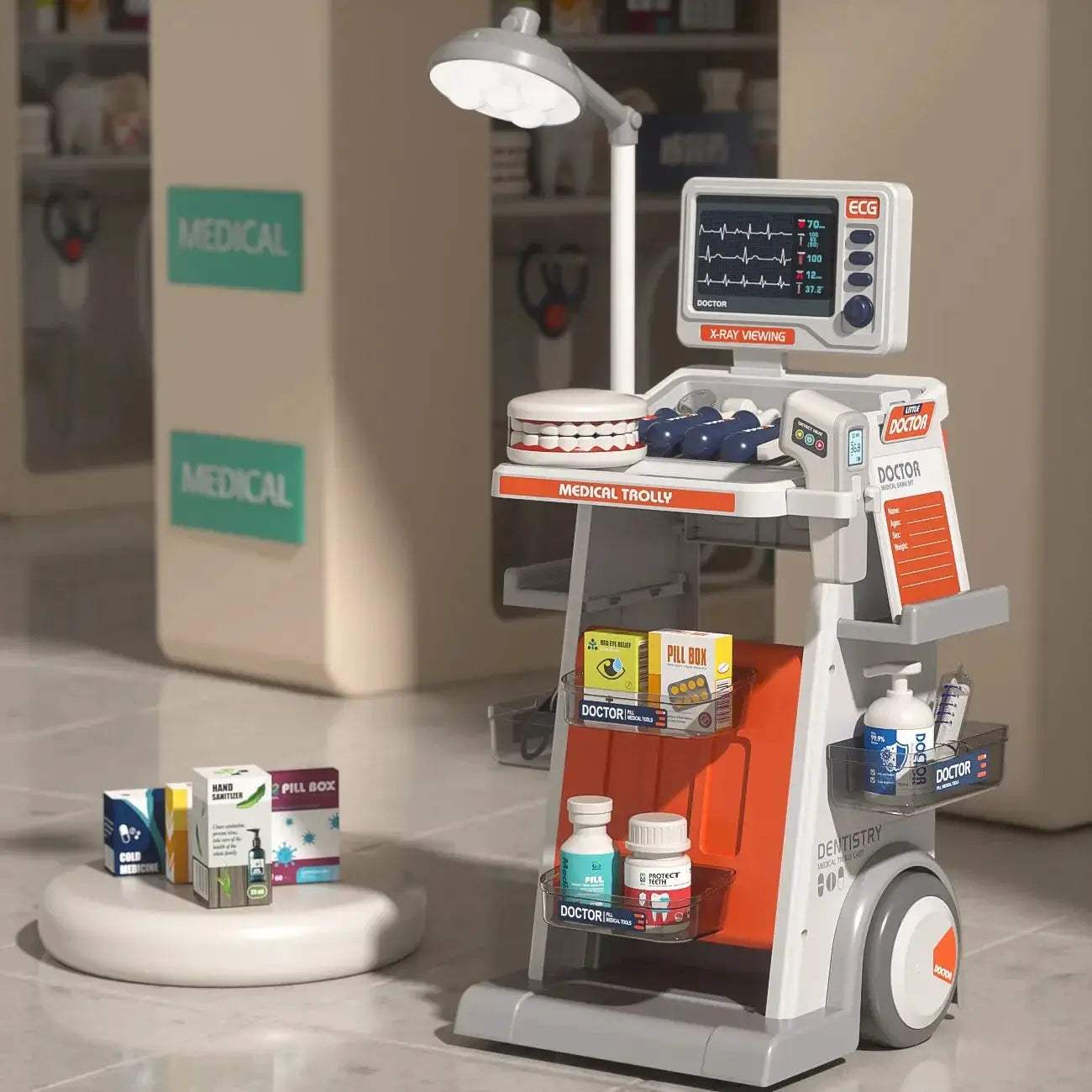  Educational Dentist Playset Dental Cart With Filling Model -  ToylandEU™