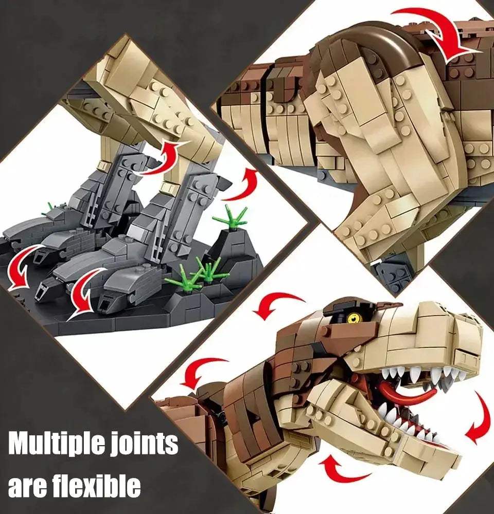 Educational Dinosaur Building Blocks Set For Creative DIY - ToylandEU