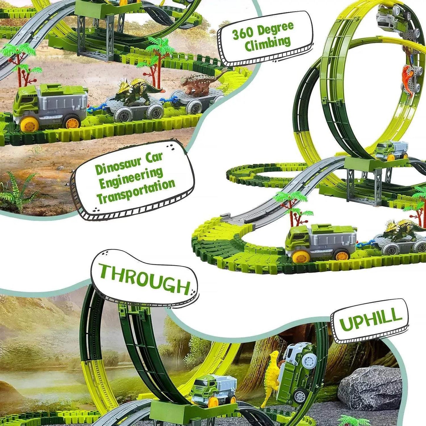  Educational Dinosaur Track Car Led Toy Toyland EU -  ToylandEU™