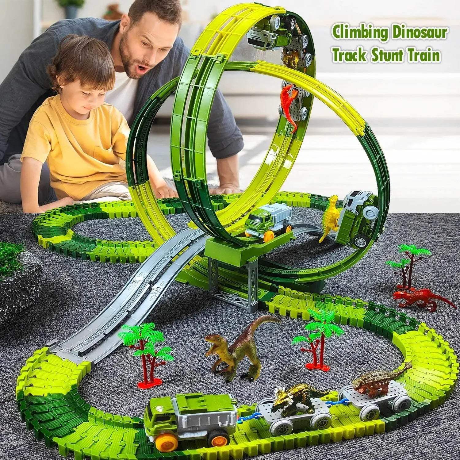  Educational Dinosaur Track Car Led Toy Toyland EU -  ToylandEU™