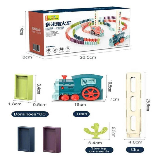 Educational Domino Train Set With Sound And Light For Kids - ToylandEU