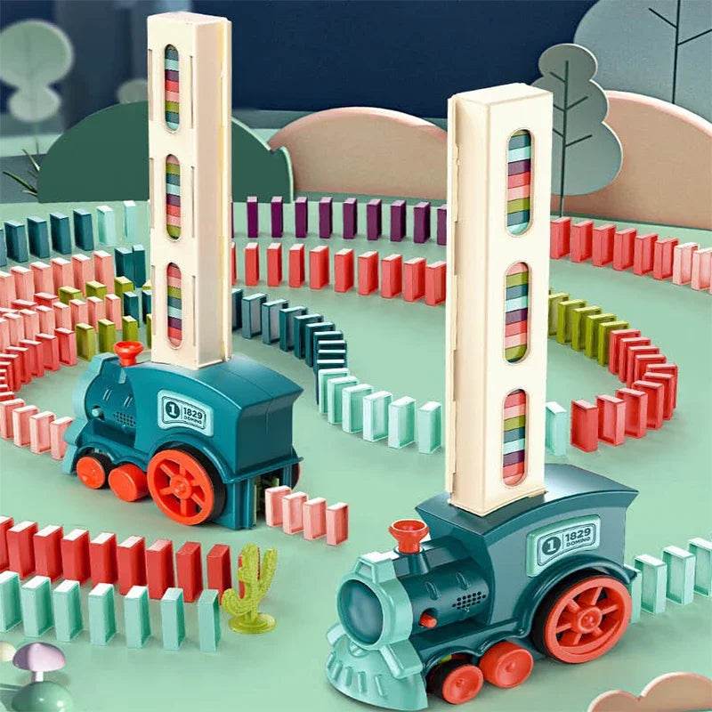 Educational Domino Train Set With Sound And Light For Kids - ToylandEU