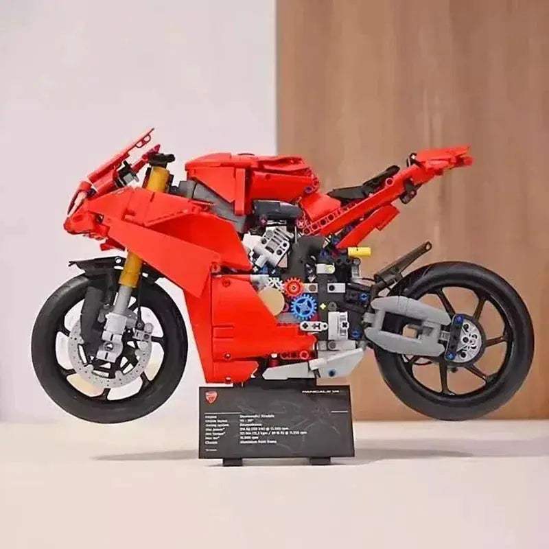 Educational Ducati Panigale V4S Motorcycle Building Blocks Set - ToylandEU