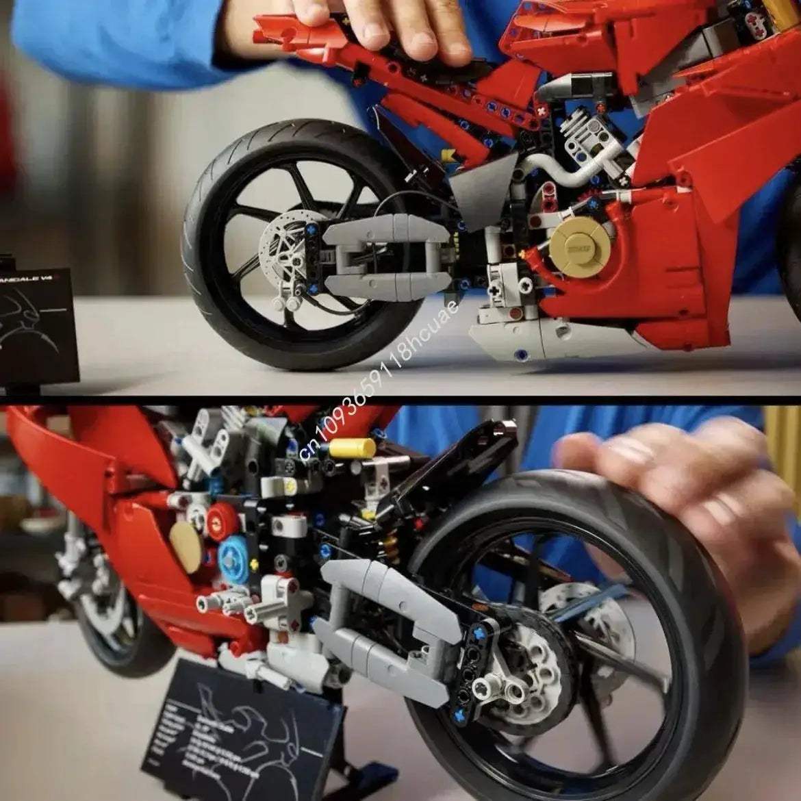 Educational Ducati Panigale V4S Motorcycle Building Blocks Set - ToylandEU