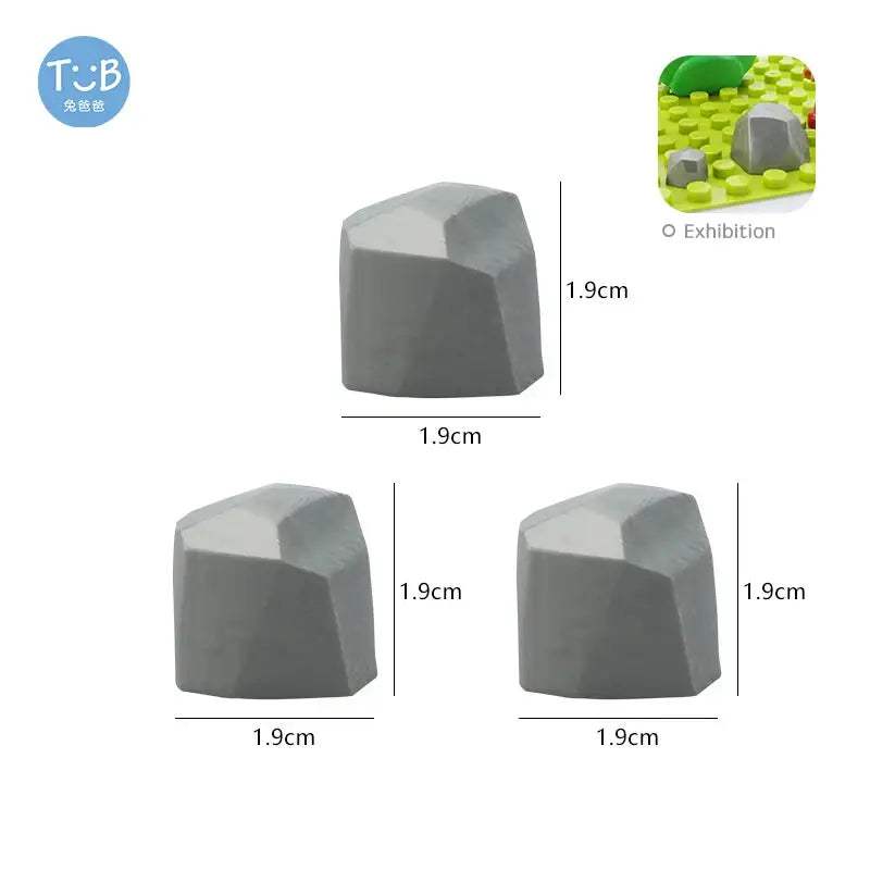 Plant Scenic Big Building Blocks Flowers Trees rock Accessories Compatible with Duploed Education Children Baby Gift DIY Toys - ToylandEU