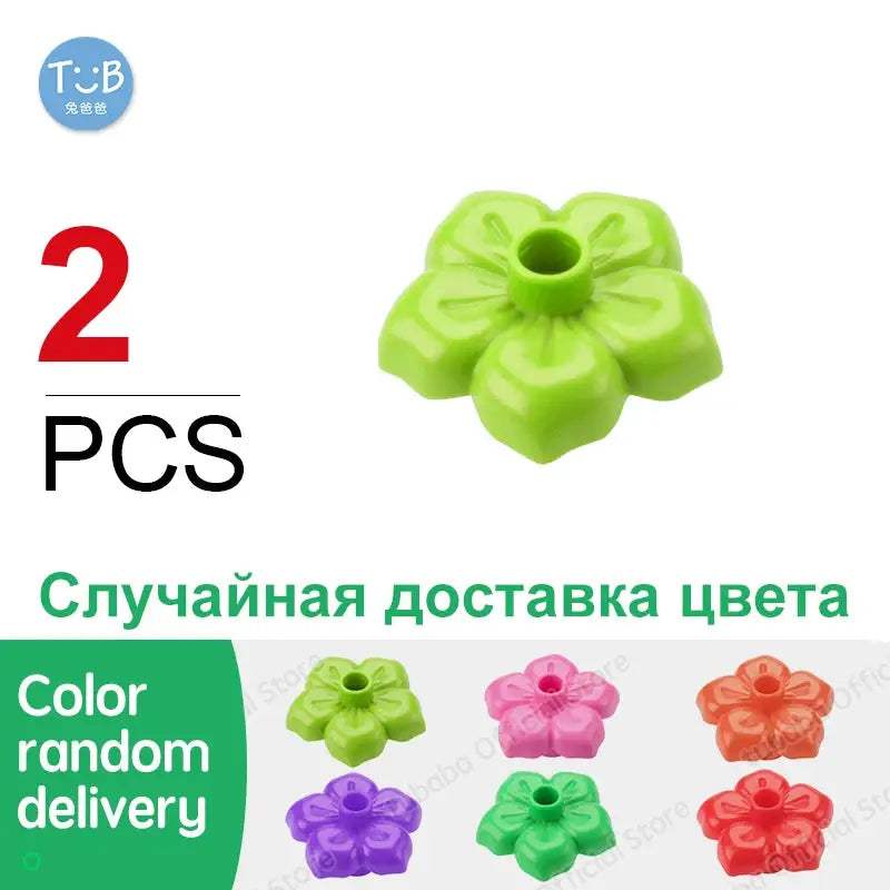Plant Scenic Big Building Blocks Flowers Trees rock Accessories Compatible with Duploed Education Children Baby Gift DIY Toys - ToylandEU