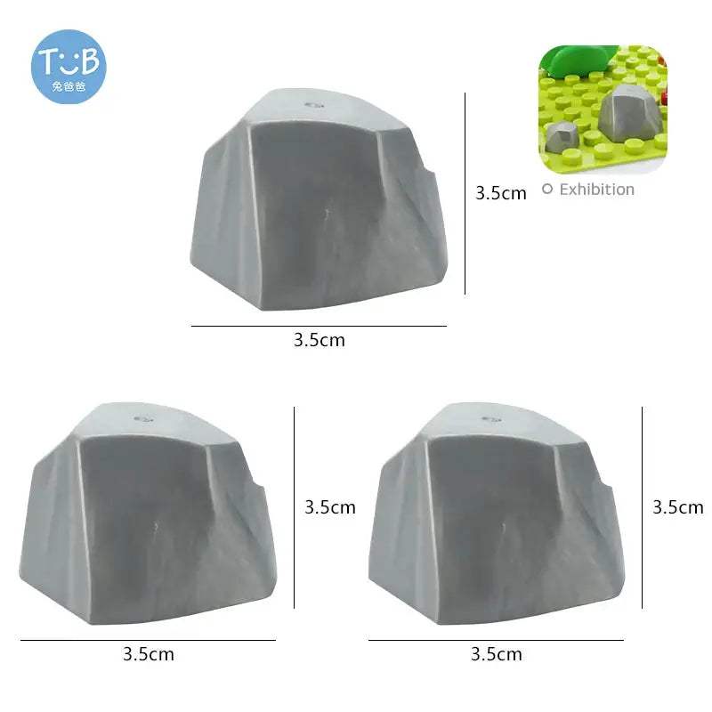 Plant Scenic Big Building Blocks Flowers Trees rock Accessories Compatible with Duploed Education Children Baby Gift DIY Toys - ToylandEU