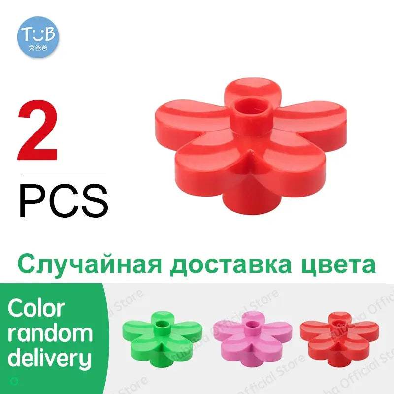 Plant Scenic Big Building Blocks Flowers Trees rock Accessories Compatible with Duploed Education Children Baby Gift DIY Toys - ToylandEU
