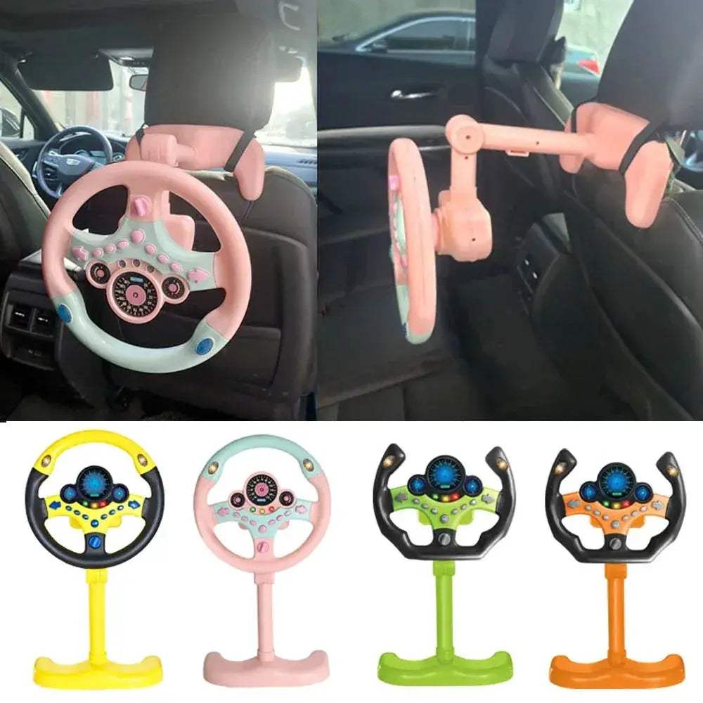Educational Electric Driving Steering Wheel Toy With Lights And Sound - ToylandEU