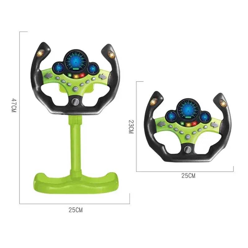 Educational Electric Driving Steering Wheel Toy With Lights And Sound - ToylandEU