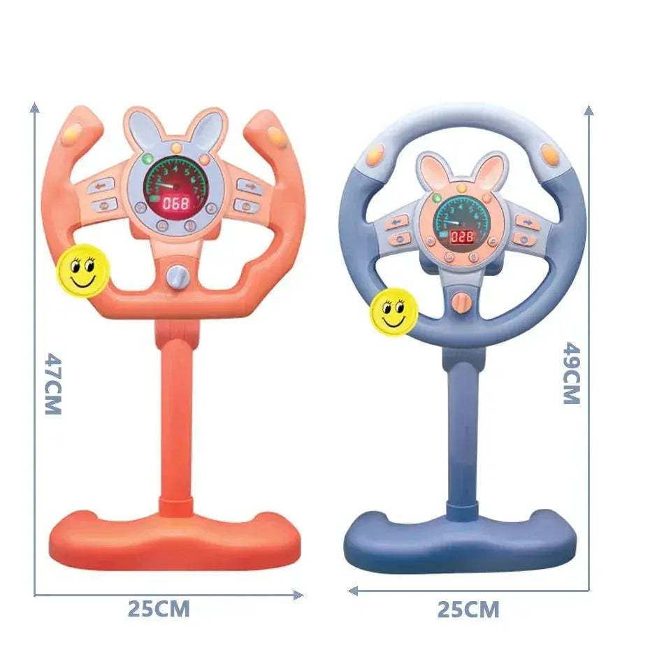Educational Electric Driving Steering Wheel Toy With Lights And Sound - ToylandEU